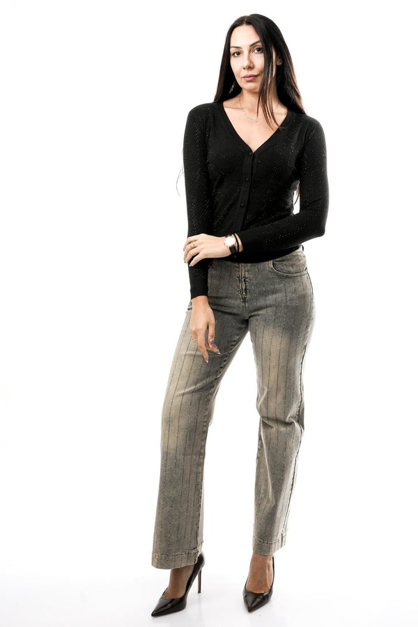 Cardigan Donna NS063 LIQUIRIZIA No Secrets 
