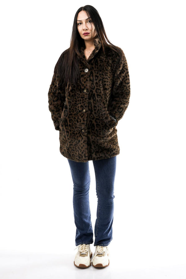 Cappotto Donna NONNA.7012511 LEOPARD Rino & pelle 