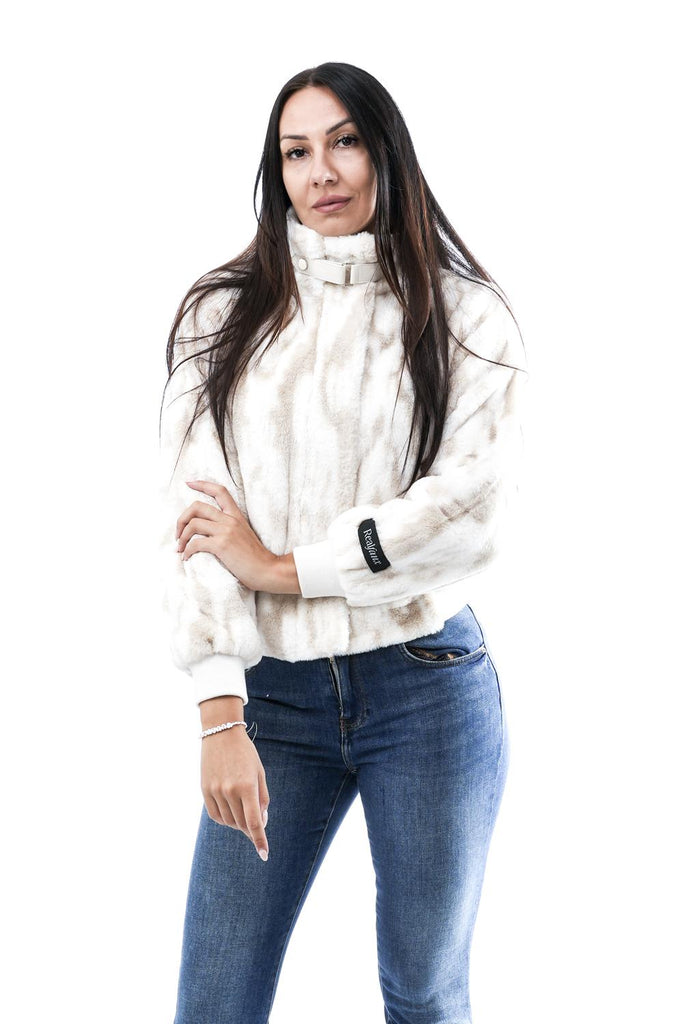 Pelliccia Donna AMBRA.7012511 BIRCH FROZEN FLOWER Rino & pelle 