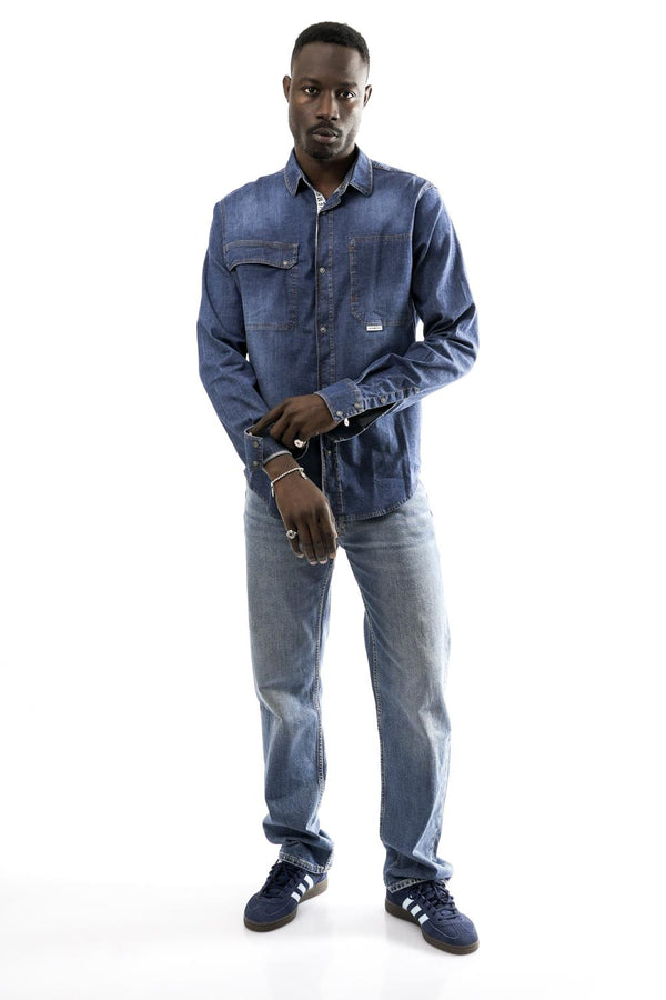 Camicia Uomo BMS1039 L03 Bikkembergs 