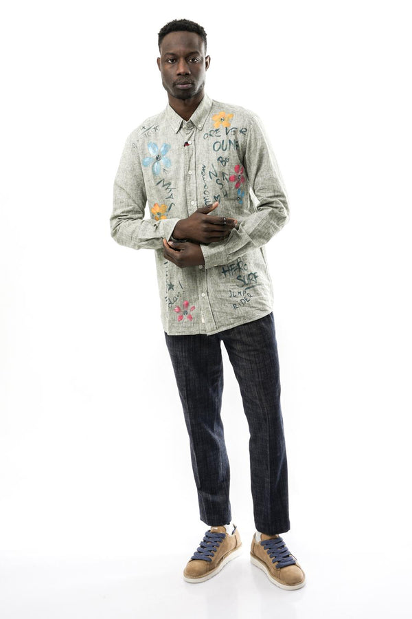 Camicia Uomo Bob BOTT519D DIS0166 VERDE BOTT519D DIS0166 VERDE Bob 