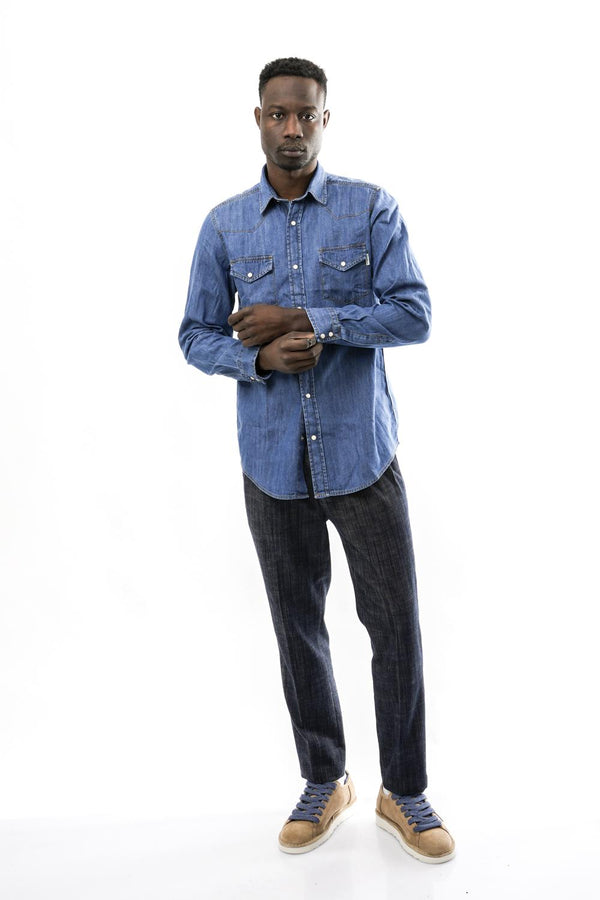 Camicia Uomo Roy Roger  SHIRT MARTIN RRU400CG343161 C0999 SHIRT MARTIN RRU400CG343161 C0999 Roy Roger 