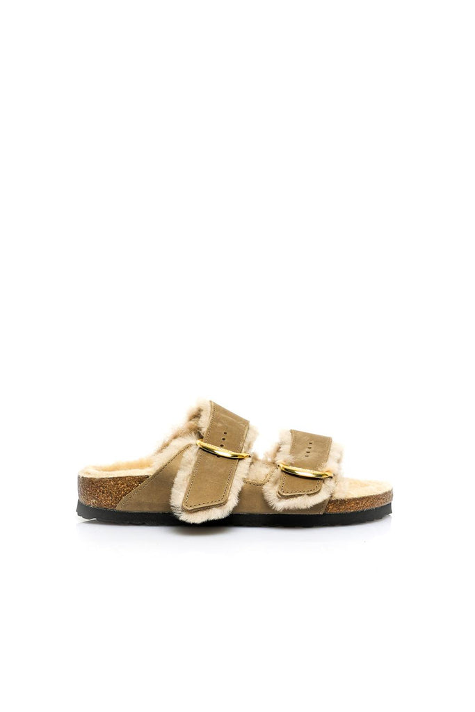 Ciabatta Donna Birkenstock ARIZONA SHEARLING OILED LEATHER 1030384 ARIZONA SHEARLING OILED LEATHER 1030384 Birkenstock 
