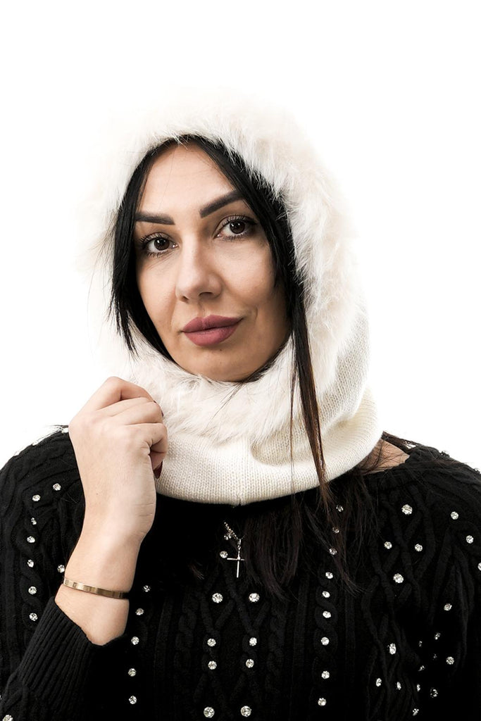 Passamontagna Donna 50622 ECO BIANCO Regina 