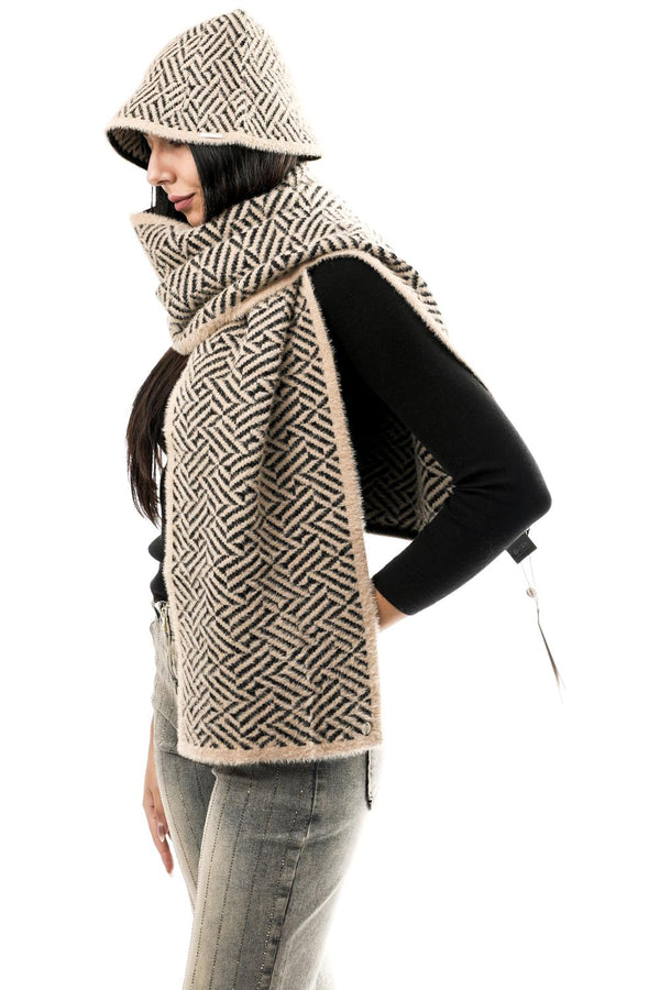 Sciarpa Donna LEAH.5002511 SAND GRAPHIC Rino & pelle 