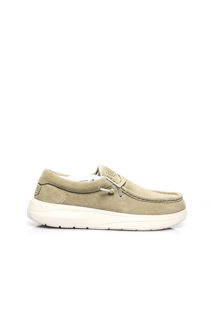 Dude WALLY COMF SUEDESTONE GREY/SILVER BIRCH