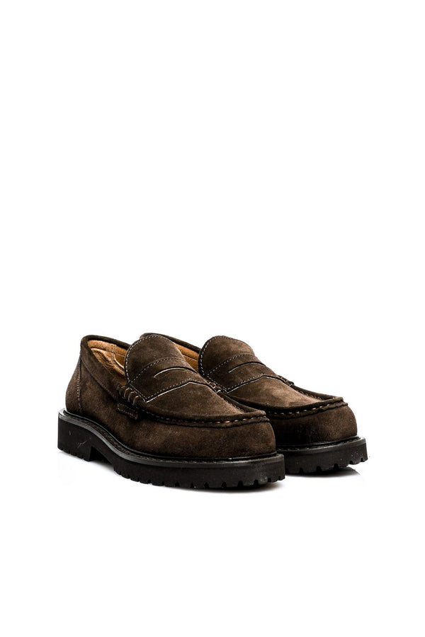 Scarpe Uomo LOAFER SUEDE BROWN Kjore Project 