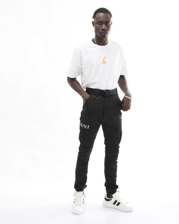 Karl Kani RETRO CARGO PANTS CRINKLE NYLONBLACK