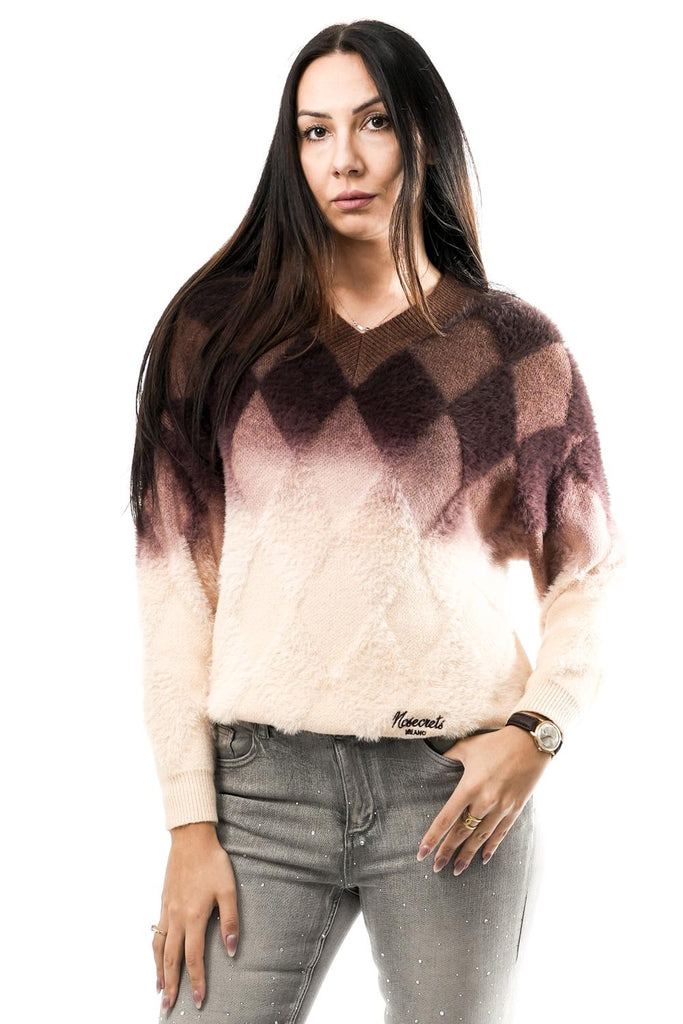 Maglia Donna NS155 CIOCCOLATO MIX No Secrets 