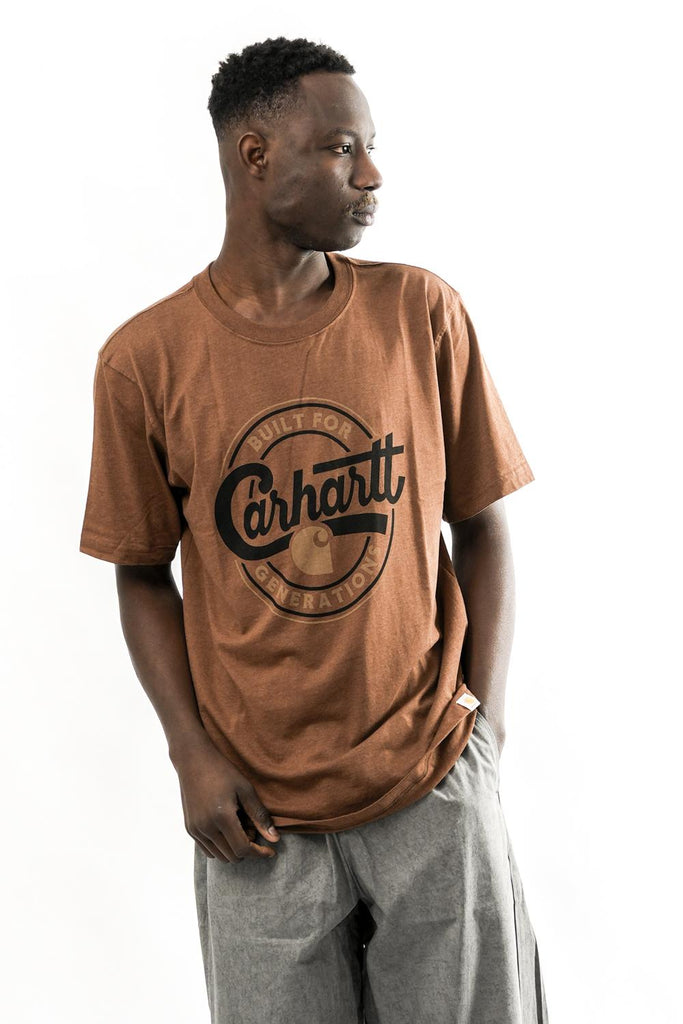 T-shirt Uomo 107049 RED DUCK HEATHER Carhartt 