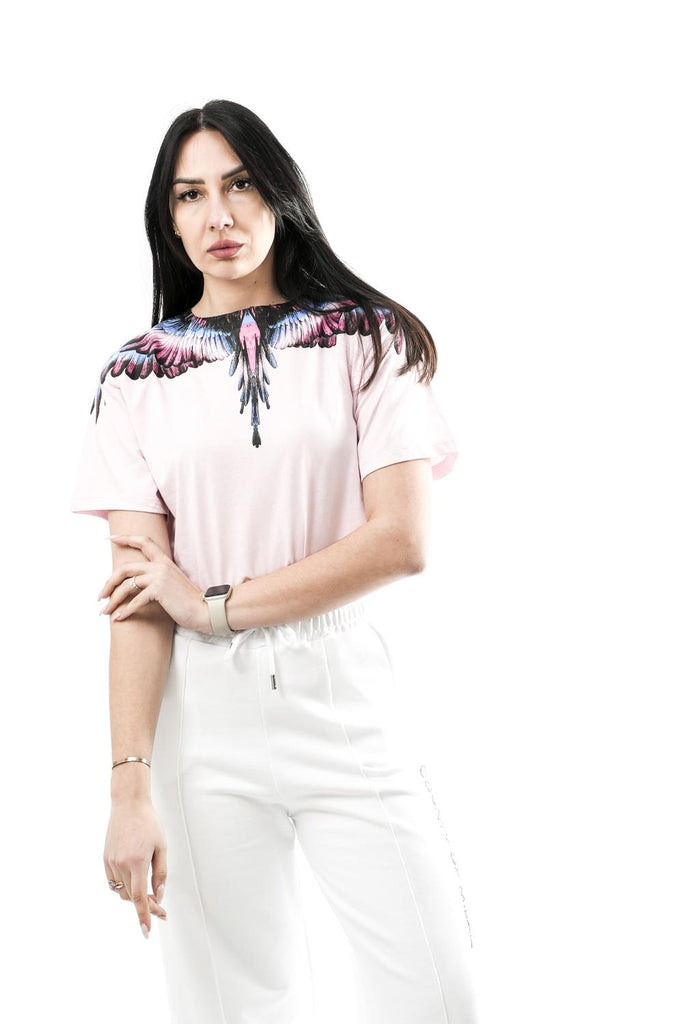 T-shirt Donna Marcelo Burlon County of Milan 26ECM30102 ROSA_MULTICOLOR CELESTE/ROSA 26ECM30102 ROSA_MULTICOLOR CELESTE/ROSA Marcelo Burlon County of Milan 