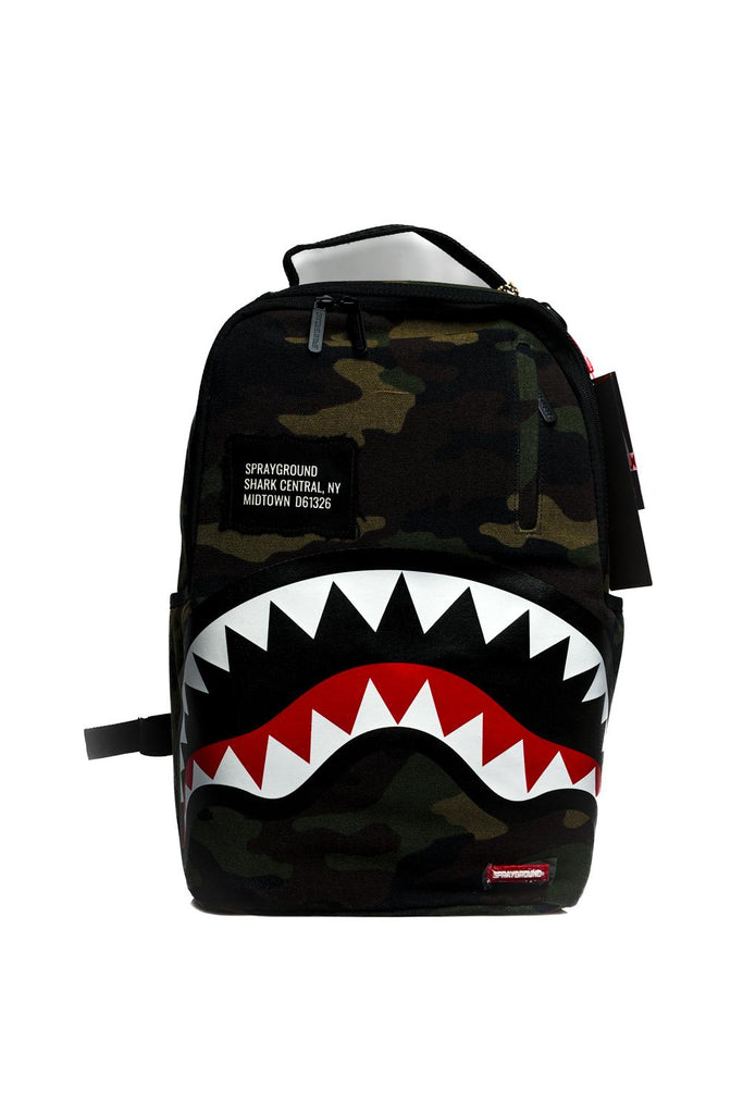 Zaino Unisex Sprayground SHARK CENTRAL CAMO DLXS 910B7163NSZ SHARK CENTRAL CAMO DLXS 910B7163NSZ Sprayground 