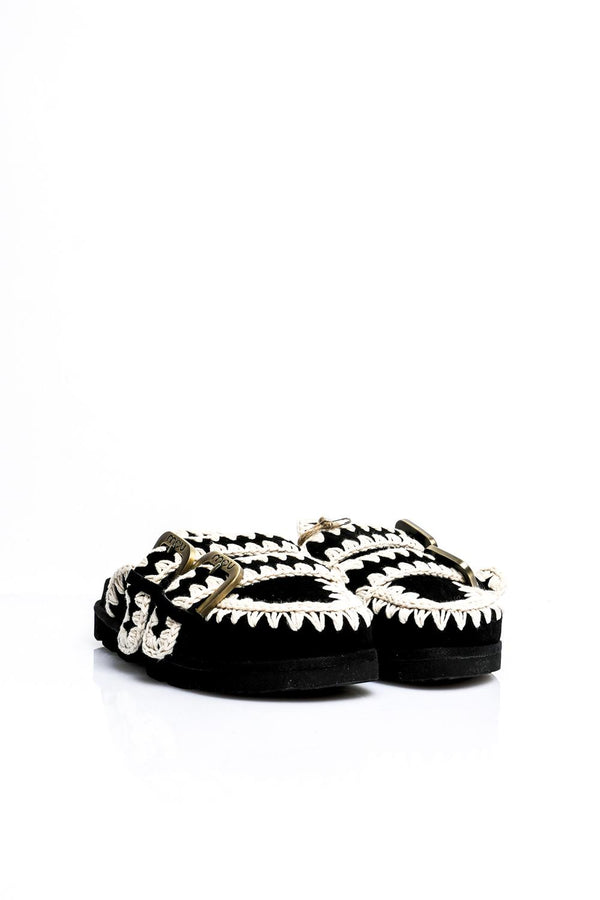 Scarpe Donna Mou LOW BIO SABOT TWO BUCKLES  MU.SW631003A BKWH LOW BIO SABOT TWO BUCKLES MU.SW631003A BKWH Mou 