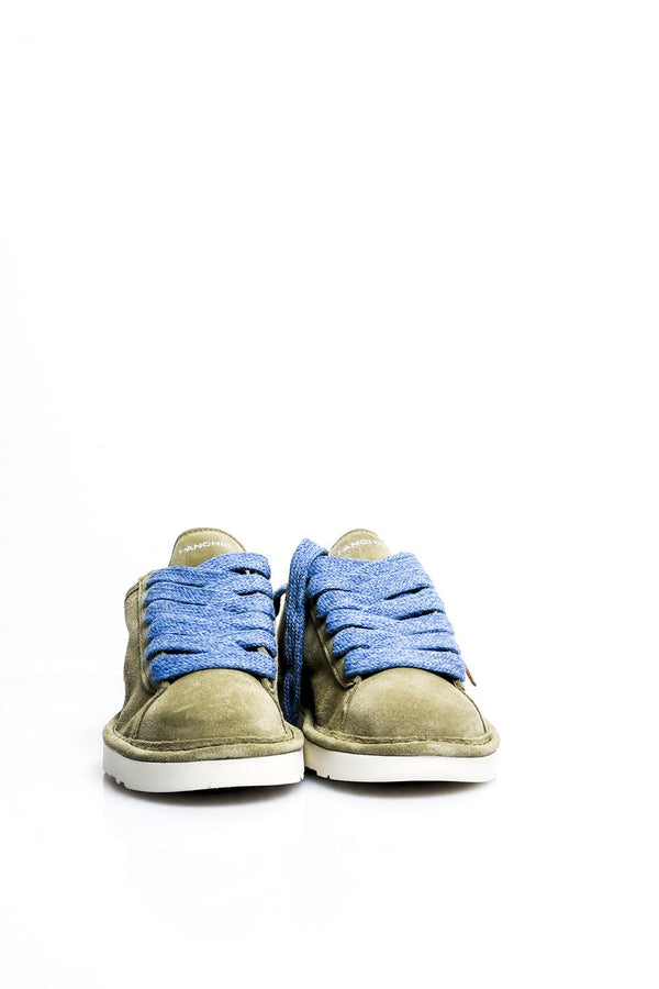 Scarpe Donna P001 LACE-UP P001W030 SUEDE OLIVE Panchic 