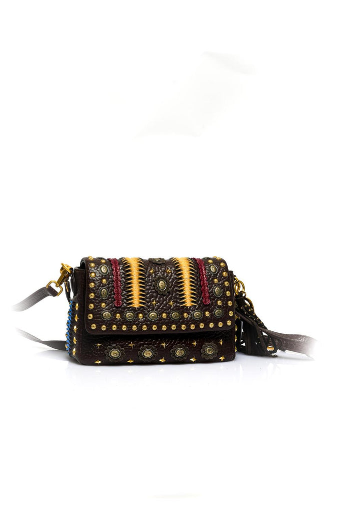 Borsa Donna JUNGLE STEPHY SHOULDER BAG SYNT. TUMBLED COMBI BROWN La Carrie 