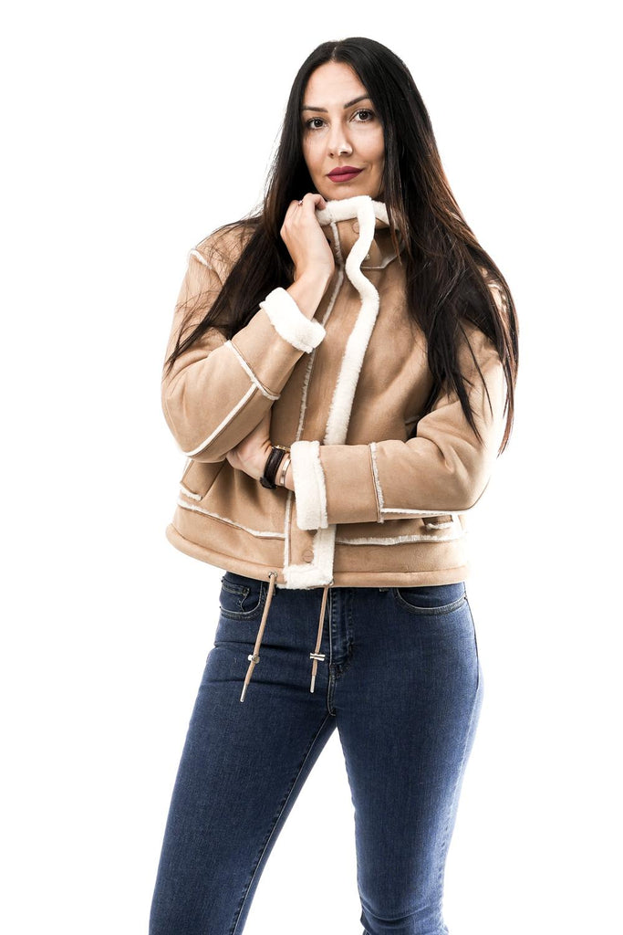 Giubbino Donna BECK.7002511 MISTY NUDE Rino & pelle 
