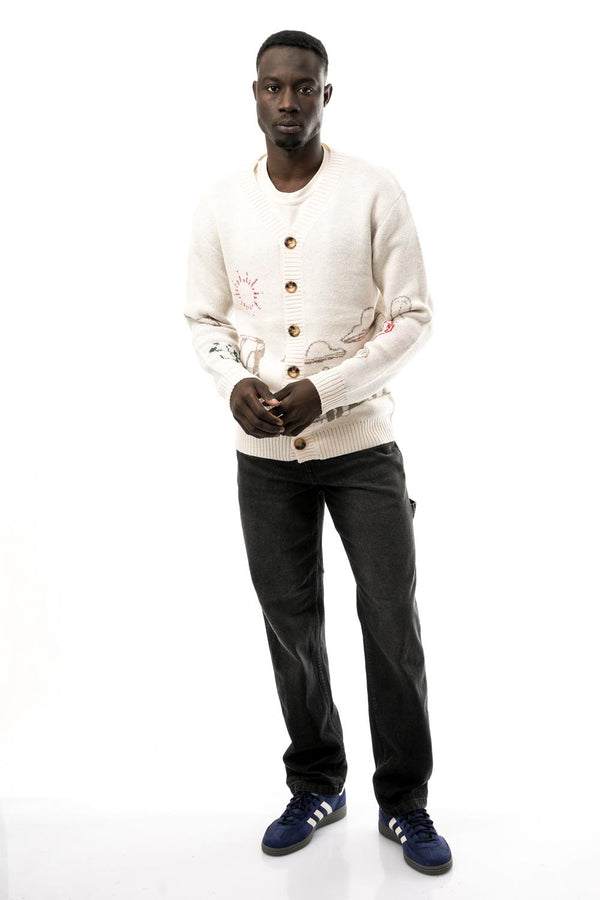 Cardigan Uomo M VRS COWBOY CREAM CREAM Tooco 