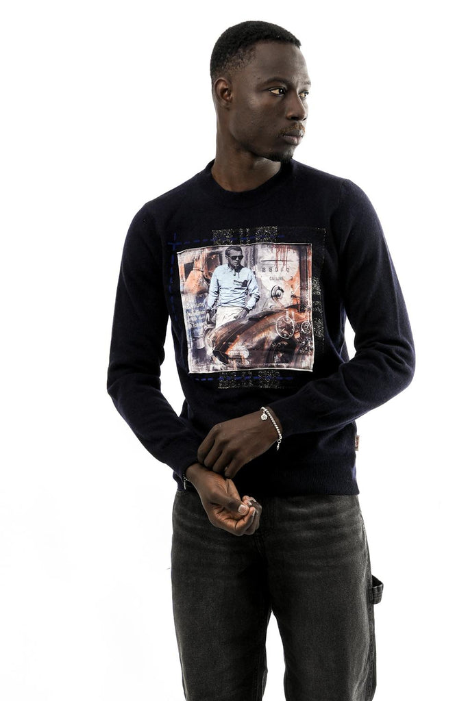 Maglia Uomo DESTIN VR0366 NAVY Bob 