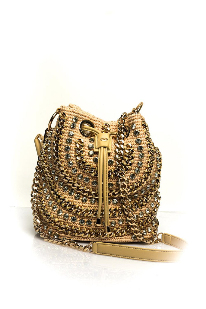 La Carrie MIRROR BUCKET RAPHIA SINTNATURAL