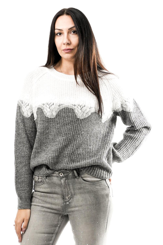 Maglia Donna NS117 GRAFITE PIZZOLATTE No Secrets 