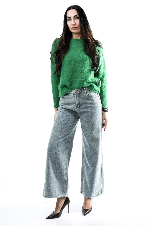 Jeans Donna 409309 DENIM MACULATO Anna Rock Milano 