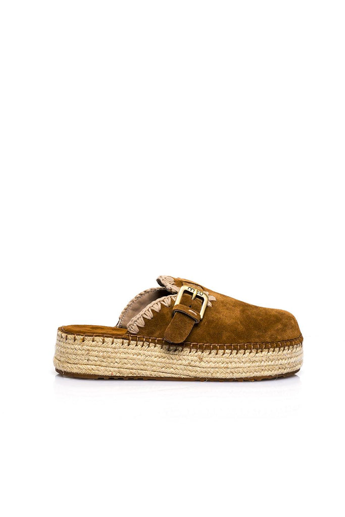 Mou JUTE CLOG PLAIN SUEDECOG