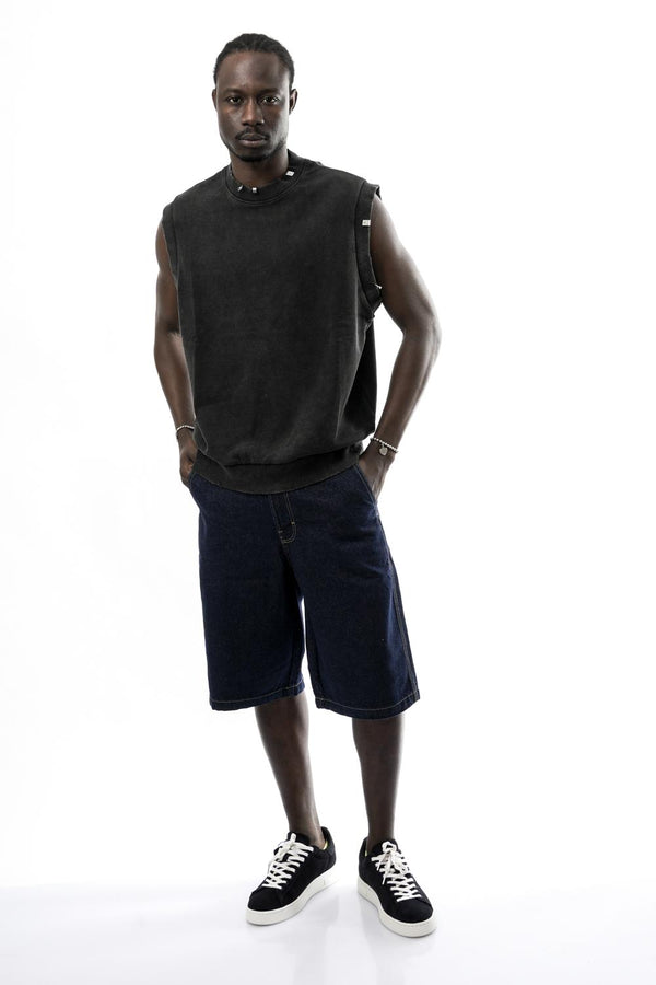 Acupuncture PIERCING SLEEVELESSBLACK