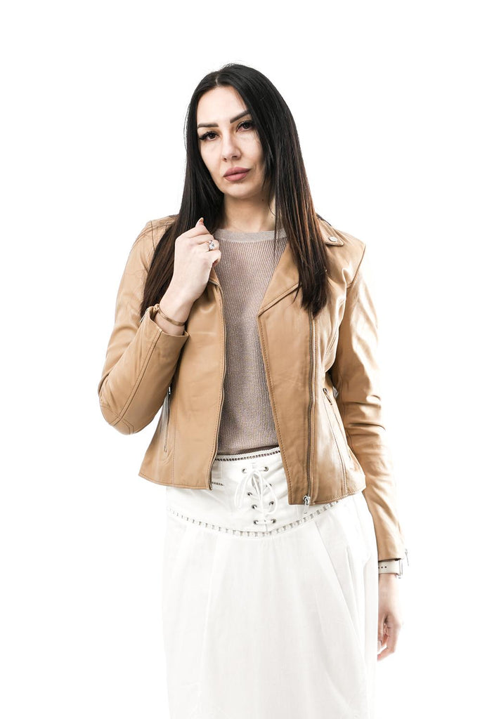 Giubbino Donna EMILY.3002621 BURLYWOOD Rino & pelle 