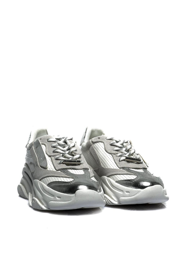 Scarpe Donna POSSES-PERF WHITE/SILVER Steve Madden 