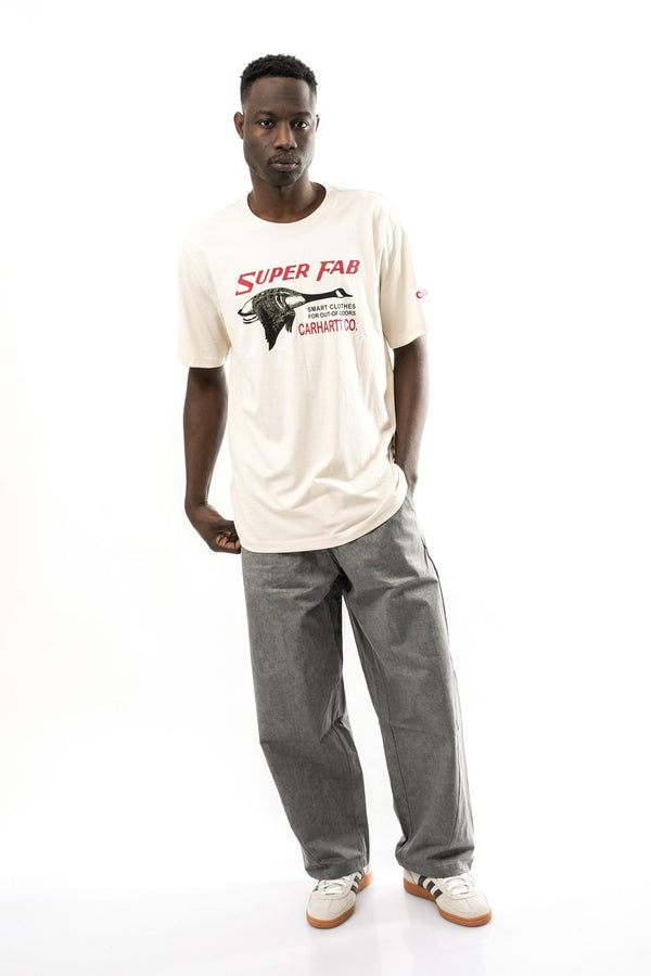 T-shirt Uomo 107050 OAT MILK Carhartt 