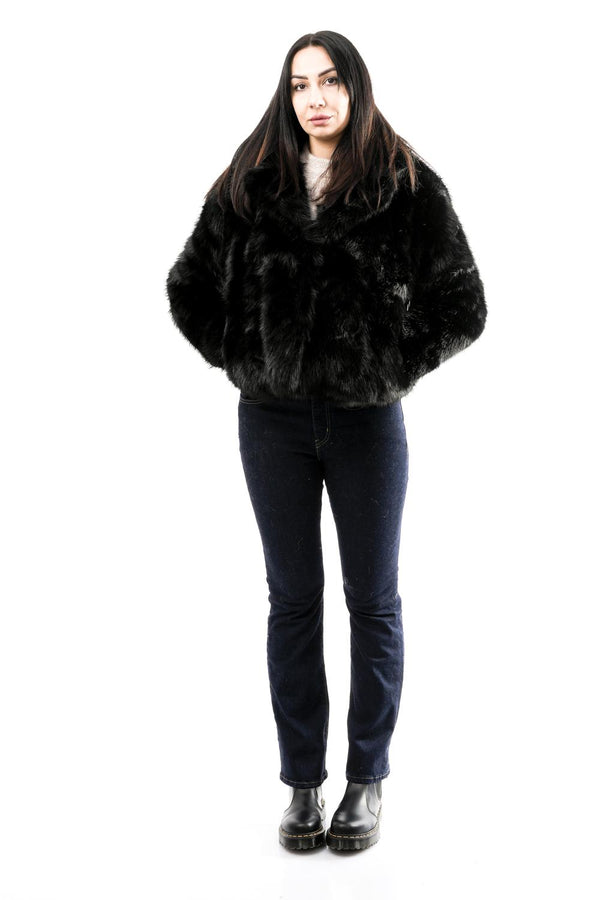 Pelliccia Donna Le Voliere WW25C038B BLACK WW25C038B BLACK Le Voliere 