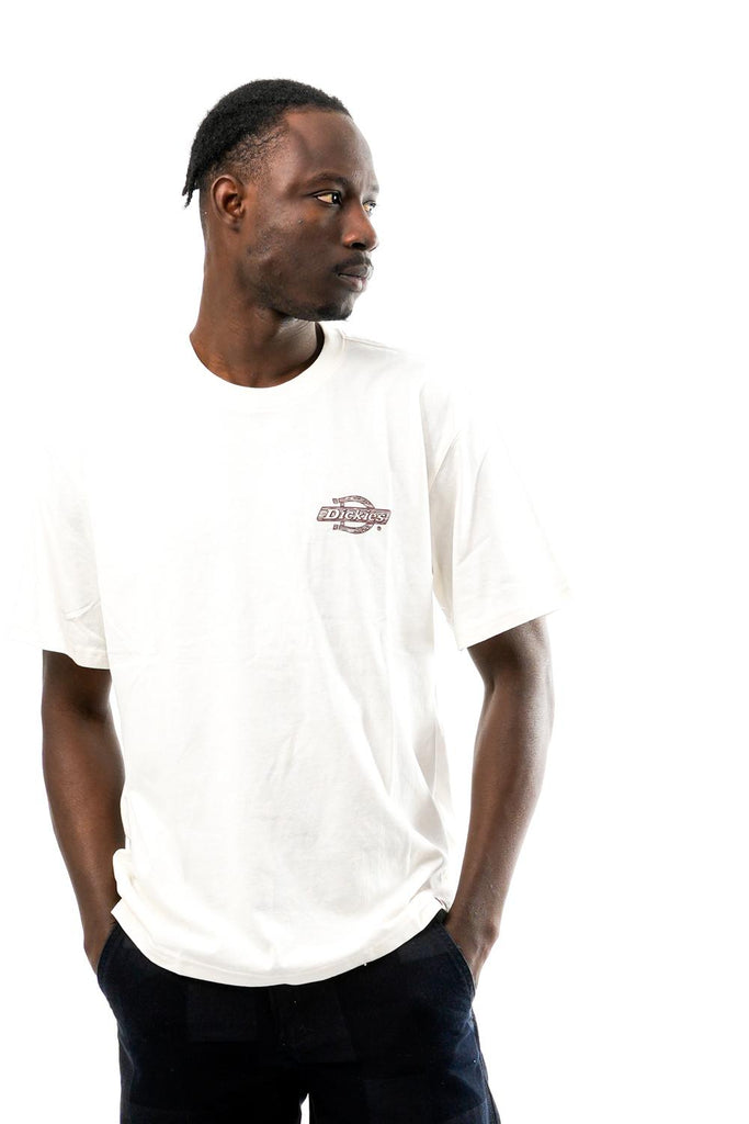 T-shirt Uomo Dickies WOOD LOGO TEE EGRET WOOD LOGO TEE EGRET Dickies 