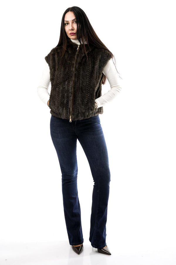 Gilet Donna NS101 CIOCCOLATO No Secrets 