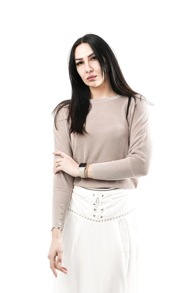Maglia Donna ZAAR.5002621 ROSY BROWN Rino & pelle 