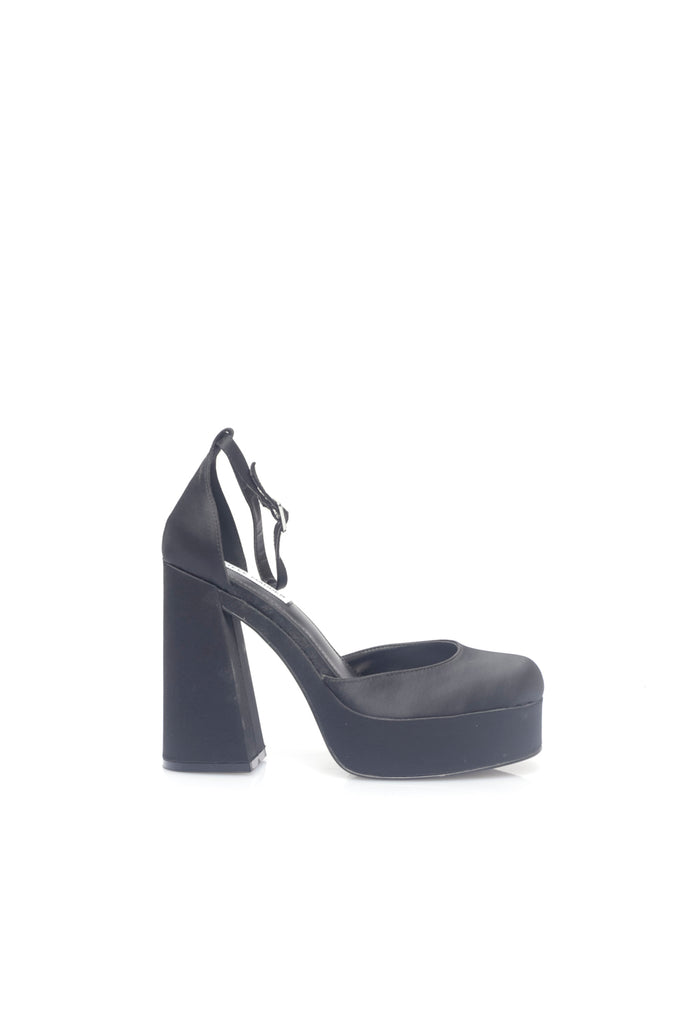 Scarpe Donna Steve Madden LONDYN  BLK SATIN - TFNY Boutique