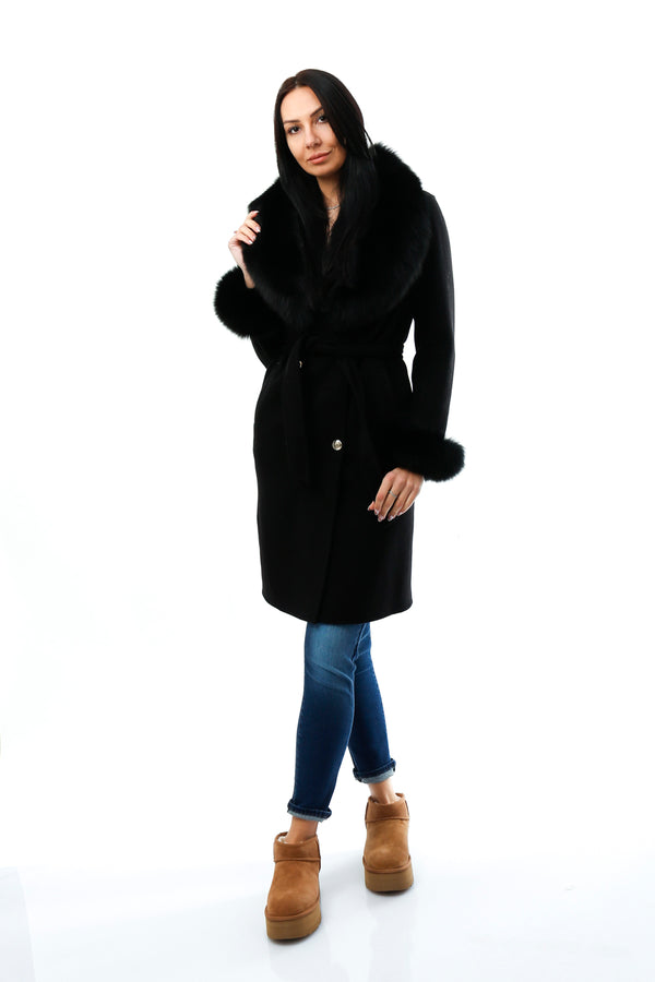 Cappotto Donna Regina 32000 NERO - TFNY Boutique