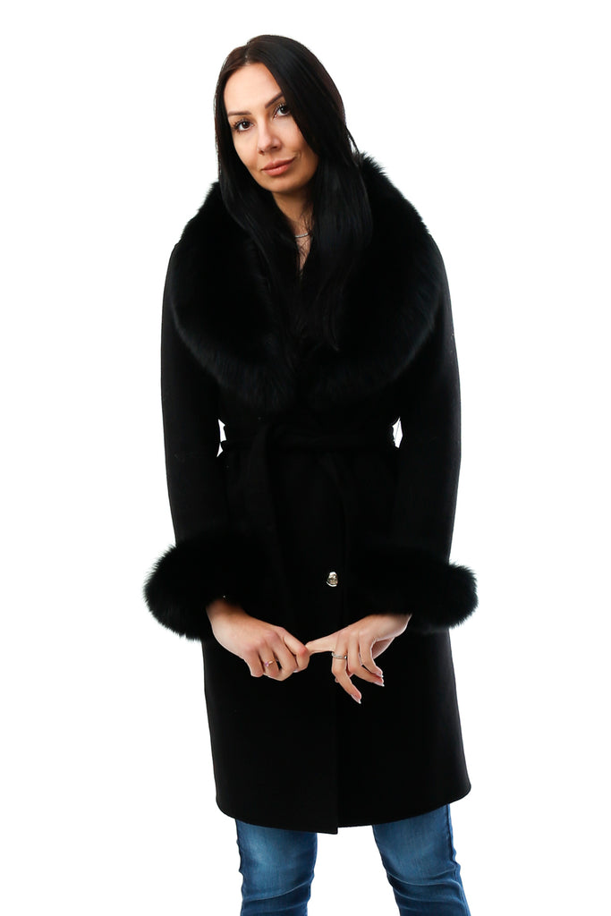 Cappotto Donna Regina 32000 NERO - TFNY Boutique