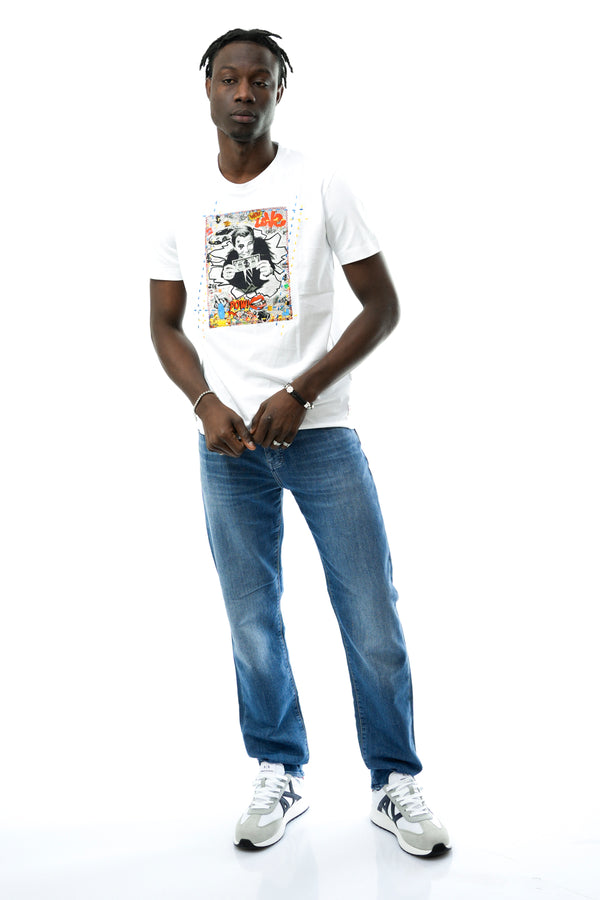 T-shirt Uomo Bob ICON VR0267 BIANCO - TFNY Boutique