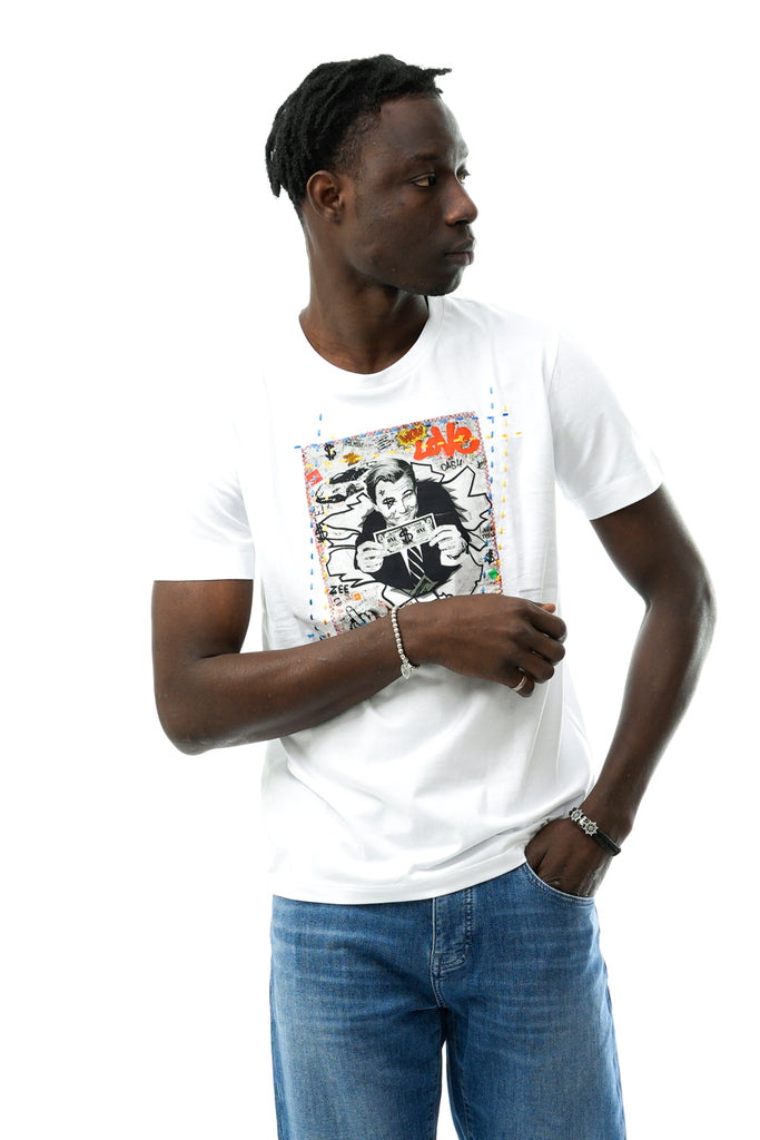 T-shirt Uomo Bob ICON VR0267 BIANCO - TFNY Boutique