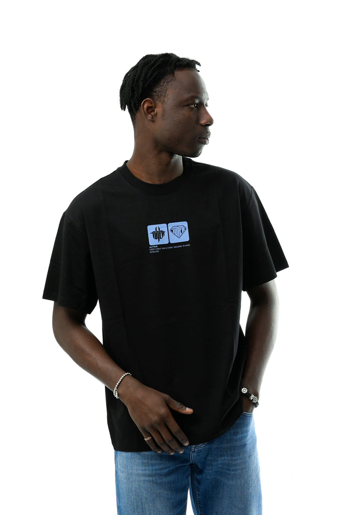 T-shirt Uomo Iuter TAB TEE BLACK - TFNY Boutique