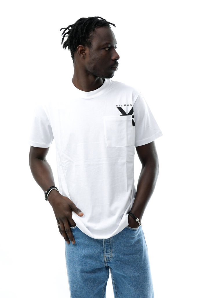 T-shirt Uomo John Richmond UMP24048TSOF WHITE OPT - TFNY Boutique