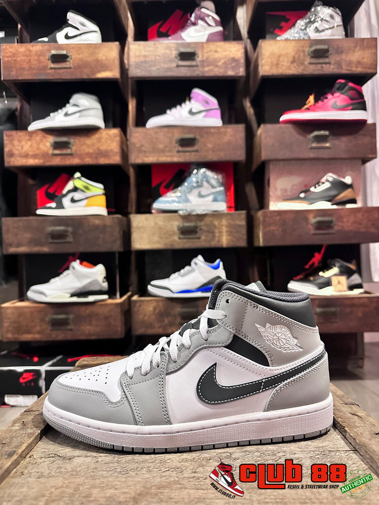Sneakers Unisex Nike Jordan AIR JORDAN 1 MID 554724-078 ANTHRACITE - TFNY Boutique