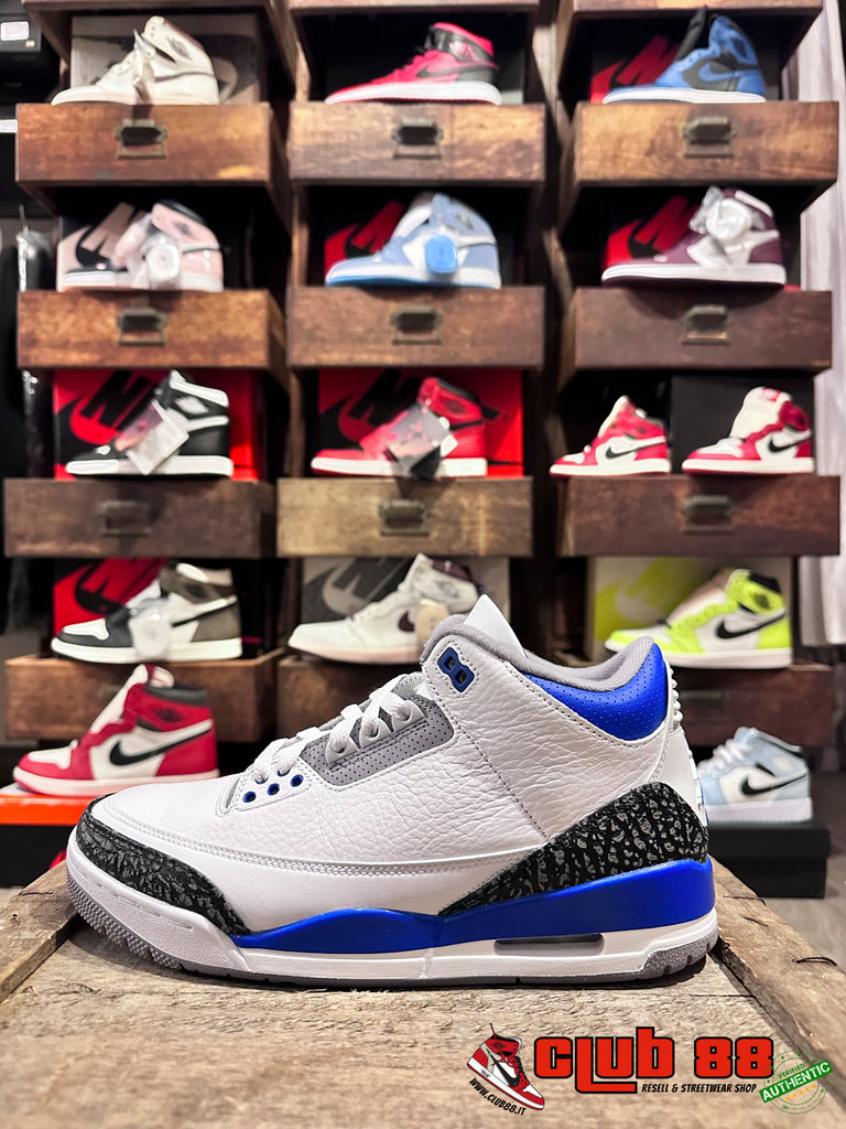 Sneakers Unisex Nike Jordan AIR JORDAN 3 CT8532-145 RACER BLUE - TFNY Boutique